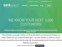 Tablet Screenshot of datalovers.com